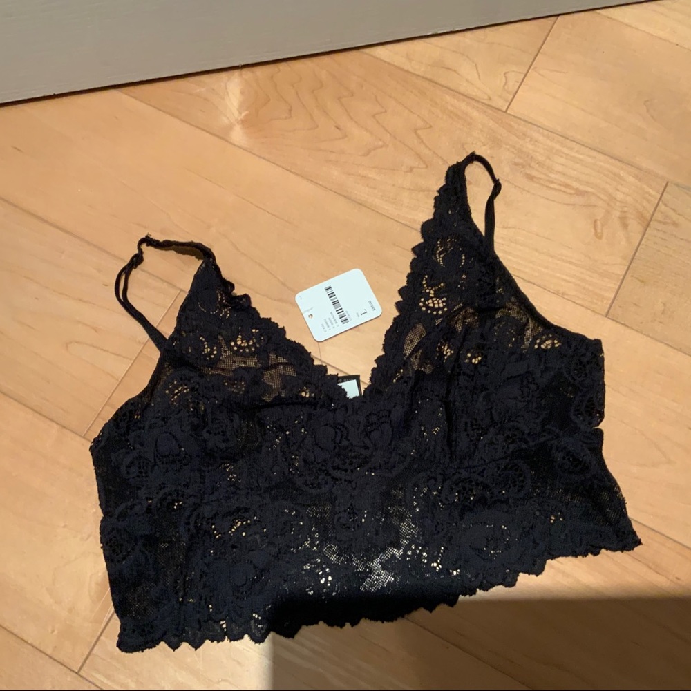 Intimately Free People black lace bra top NWT L